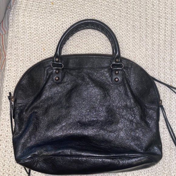 Balenciaga Motocross Bowling Bag in Black - Picture 2 of 12